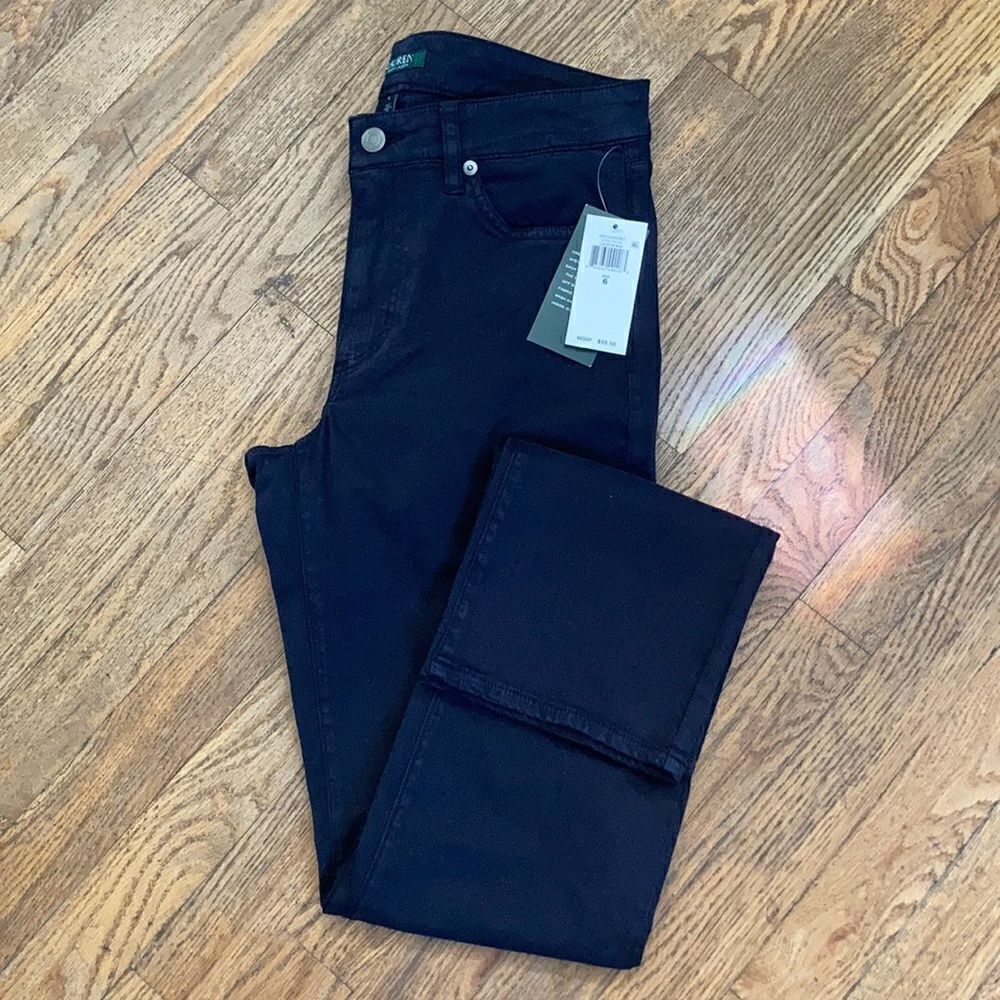 Lauren by RL Black Premier Straight Fit Pant